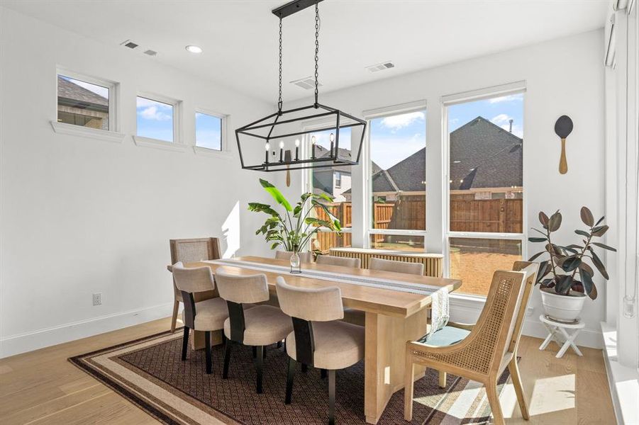 Furnished interior view inside a new home in Star Trail, Prosper (Image 12).