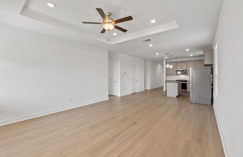 Spacious, unfurnished interior of a new home in Patterson Ranch, Georgetown (Image 29). Spacious, unfurnished interior of a new home in Patterson Ranch, Georgetown (Image 29).