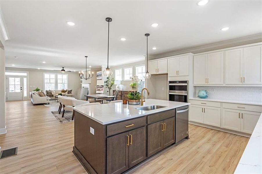 Furnished interior view inside a new home in Holly Springs Town Center, Holly Springs (Image 11).