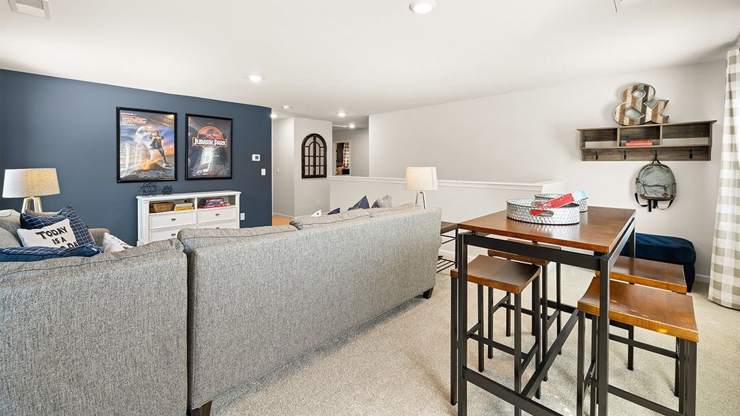 Representative furnished interior of a home built from the Elle by D.R. Horton in Highland Hills, Graniteville (Image 25). Representative furnished interior of a home built from the Elle by D.R. Horton in Highland Hills, Graniteville (Image 25).