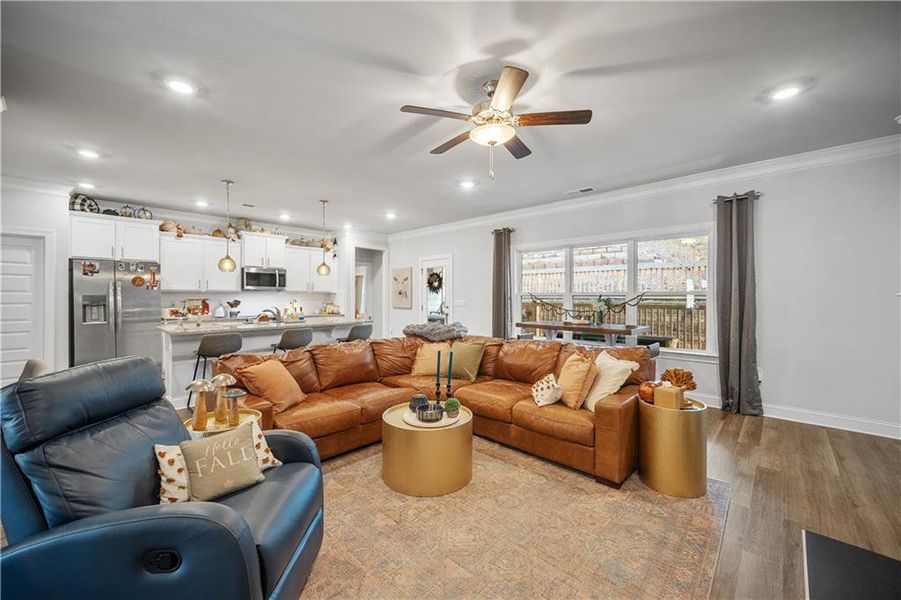 Furnished interior view inside a new home in Holiday Pines, Buford (Image 5).