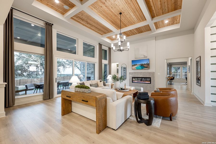 Furnished interior view inside a new home in Caliza Reserve, Boerne (Image 6).