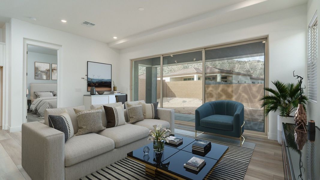 Representative furnished interior of a home built from the Pinehurst by William Ryan Homes in Fairways in Victory at Verrado, Buckeye (Image 12).