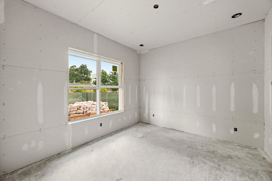 The 1st floor guest suite also enjoys a view of the front yard! The 1st floor guest suite also enjoys a view of the front yard!