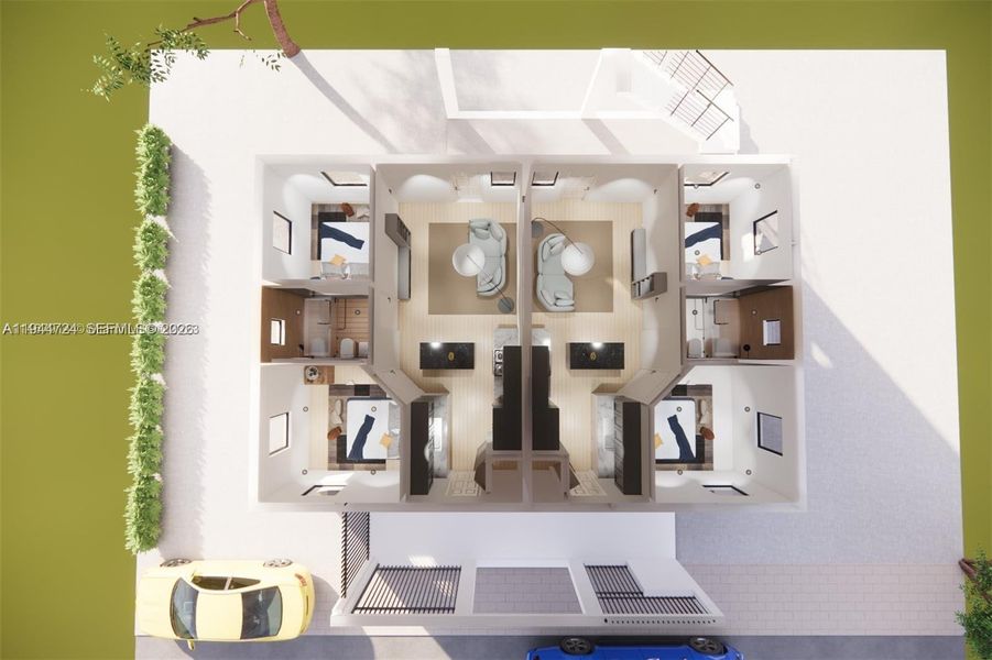 2D floor plan layout of this home in , Miami, FL (Image 5).