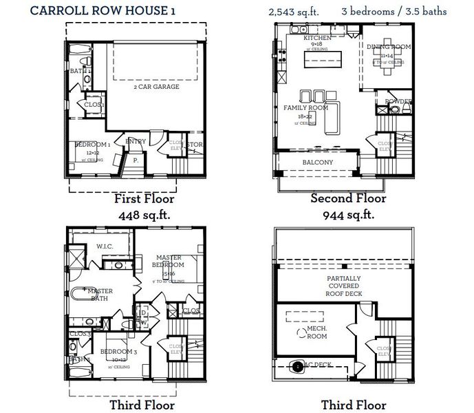 2D floor plan layout of this home in Foundry Row, Fort Worth, TX (Image 2). 2D floor plan layout of this home in Foundry Row, Fort Worth, TX (Image 2).
