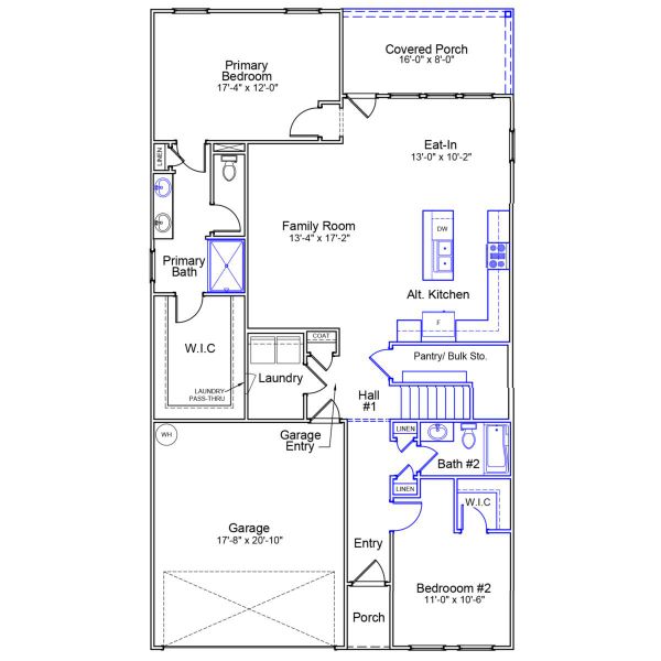 2D floor plan layout of this home in Landmark Commons, Boiling Springs, SC (Image 3). 2D floor plan layout of this home in Landmark Commons, Boiling Springs, SC (Image 3).