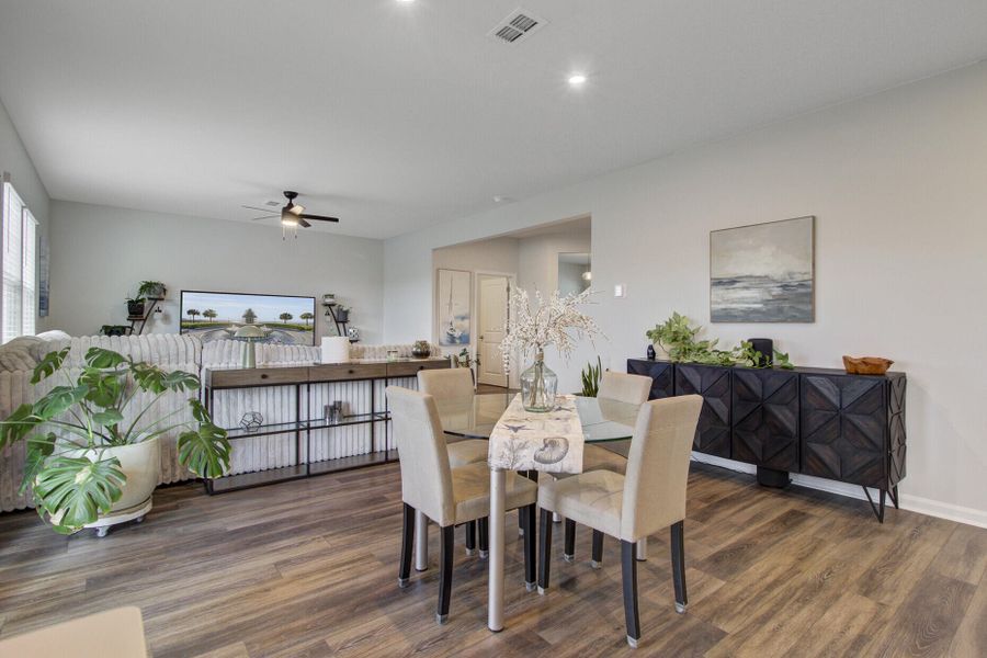 Furnished interior view inside a new home in Sanctuary Cove at Cane Bay, Summerville (Image 37).