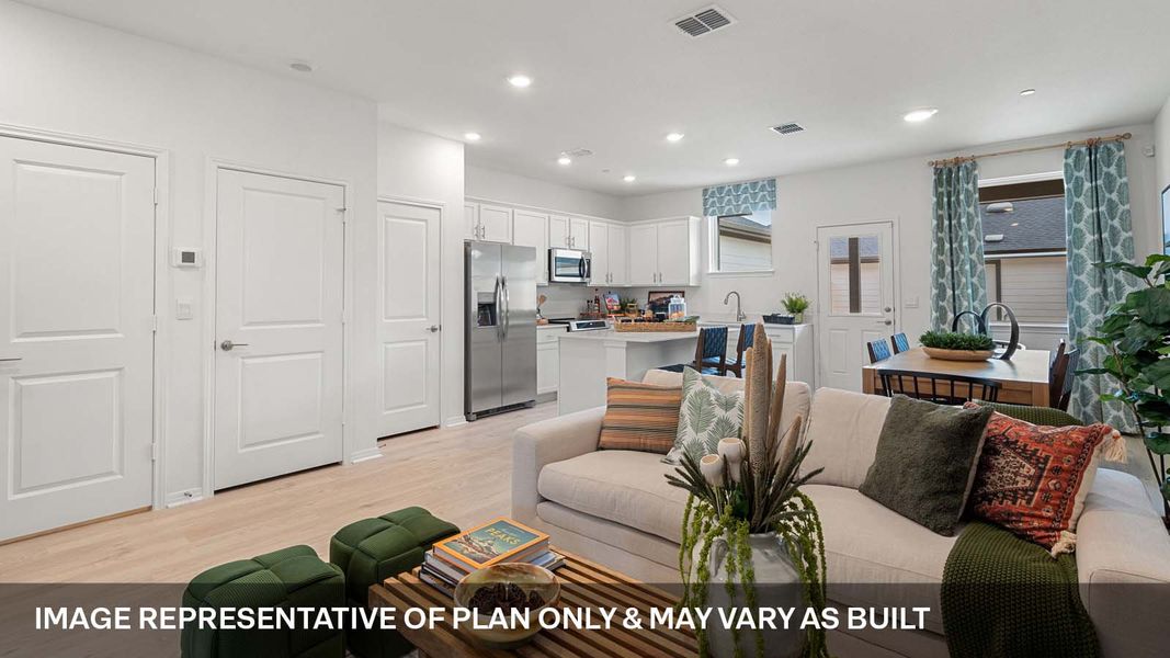 Furnished interior view inside a new home in Avery Centre, Round Rock (Image 8).