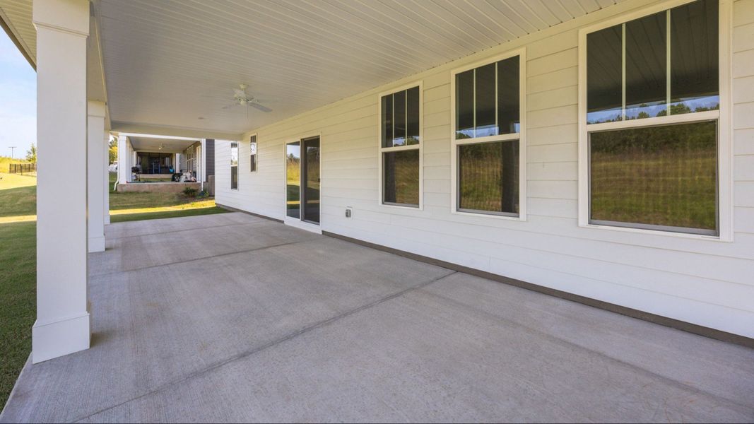 The Norris Plan by DRB Homes in McBride Indian Trail, NC - Rear Patio