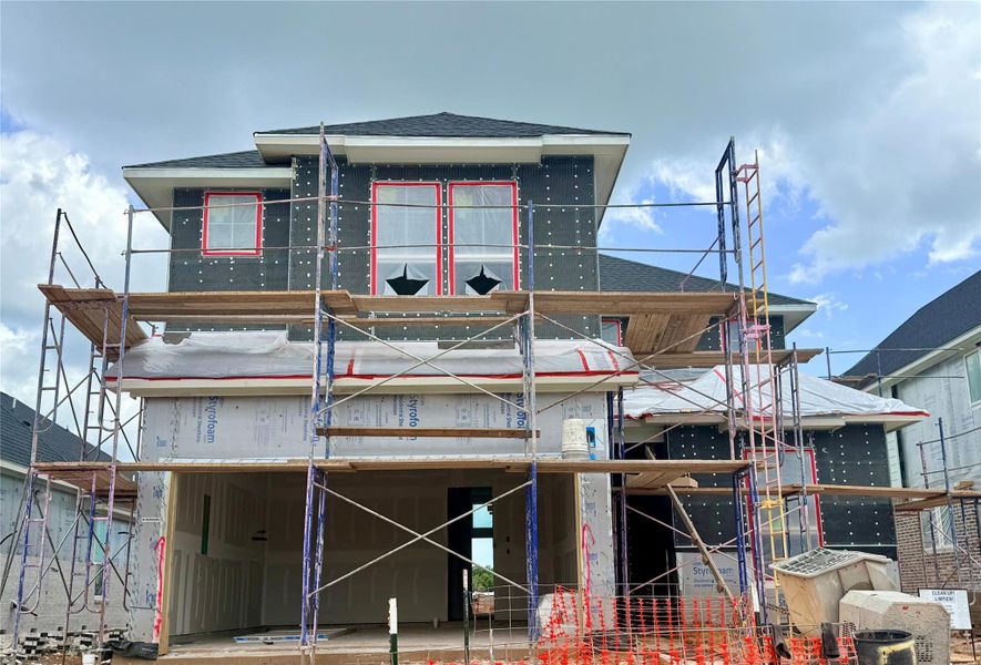 In-progress construction of a new home in Pecan Ridge, Fulshear, TX (Image 9).