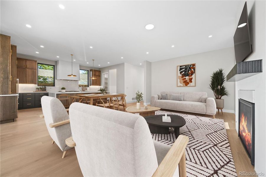 Furnished interior view inside a new home in , Denver (Image 15).