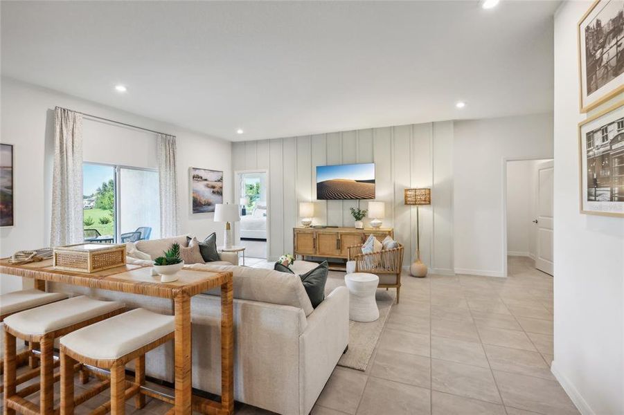 Furnished interior view inside a new home in Groves at Grand Island, Grand Island (Image 5). Furnished interior view inside a new home in Groves at Grand Island, Grand Island (Image 5).