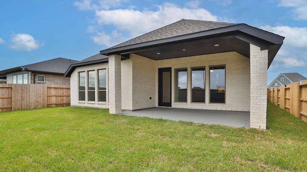 Exterior details and patio area of a home in The Grand Prairie, Hockley (Image 2). Exterior details and patio area of a home in The Grand Prairie, Hockley (Image 2).