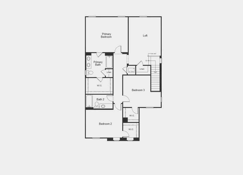 2D floor plan layout for the 2385 by KB Home in Chapel Manor I, Zephyrhills, FL (Image 11).