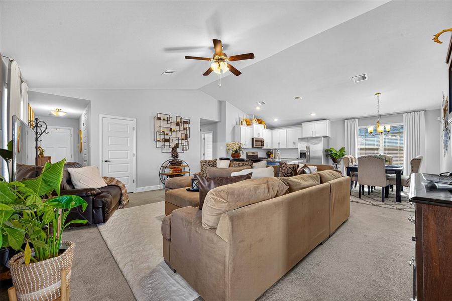 Furnished interior view inside a new home in Sunterra, Katy (Image 26).