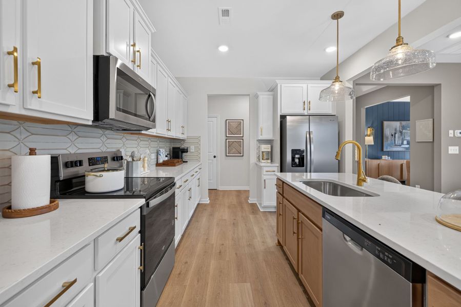 Furnished interior view inside a new home in The Ridge Townhomes, Monroe (Image 4).