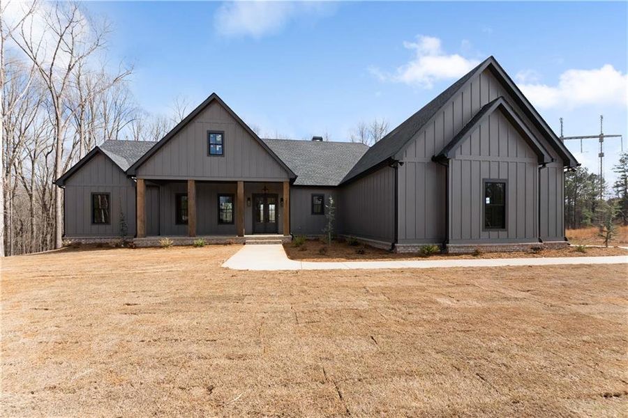 Front exterior of a new home in , Gainesville, GA, highlighting curb appeal (Image 28).