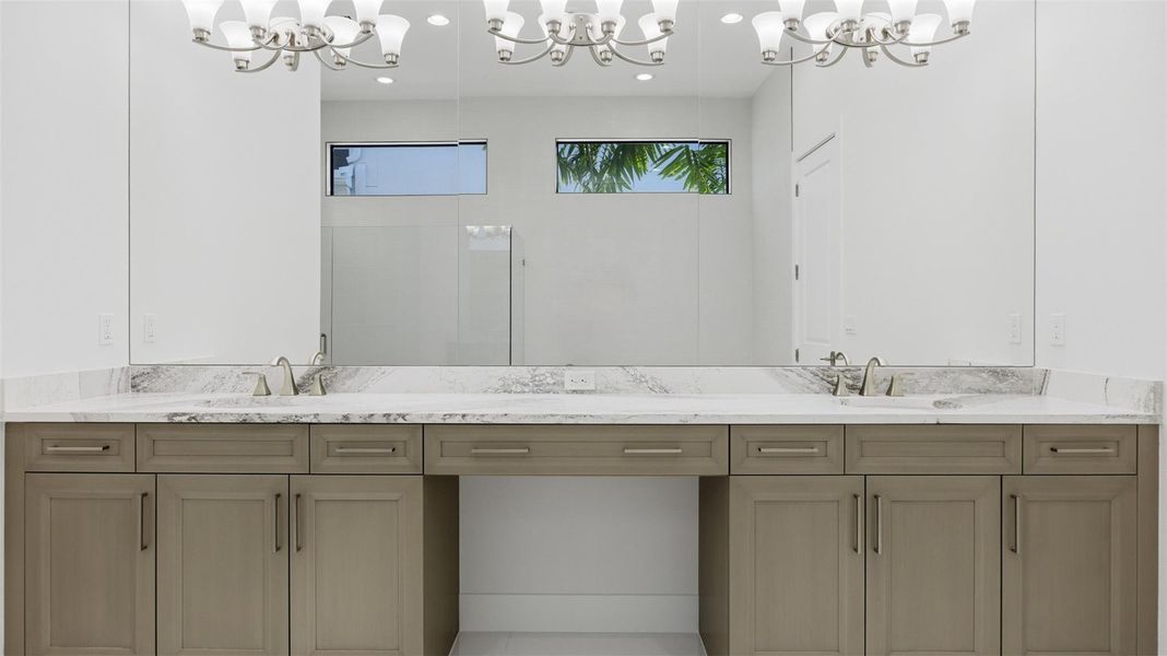 Furnished interior view inside a new home in Artistry Palm Beach, Palm Beach Gardens (Image 10). Furnished interior view inside a new home in Artistry Palm Beach, Palm Beach Gardens (Image 10).