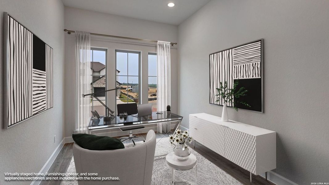 Furnished interior view inside a new home in Haby Hill, San Antonio (Image 9).