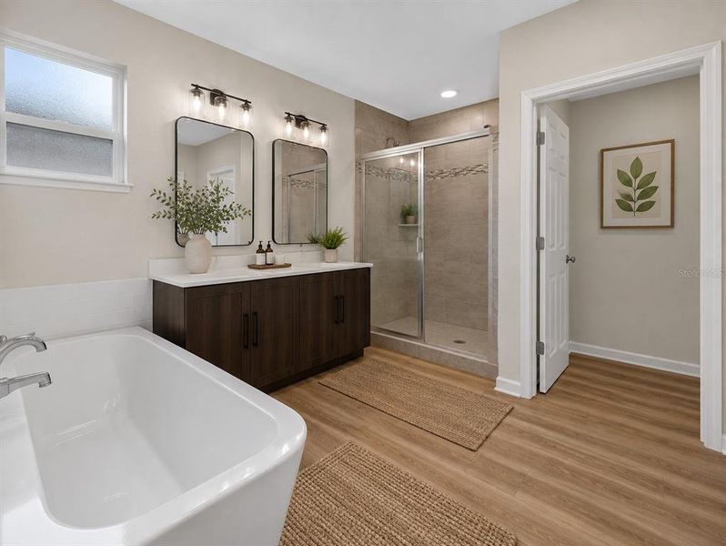 Furnished interior view inside a new home in , Port Charlotte (Image 16). Furnished interior view inside a new home in , Port Charlotte (Image 16).