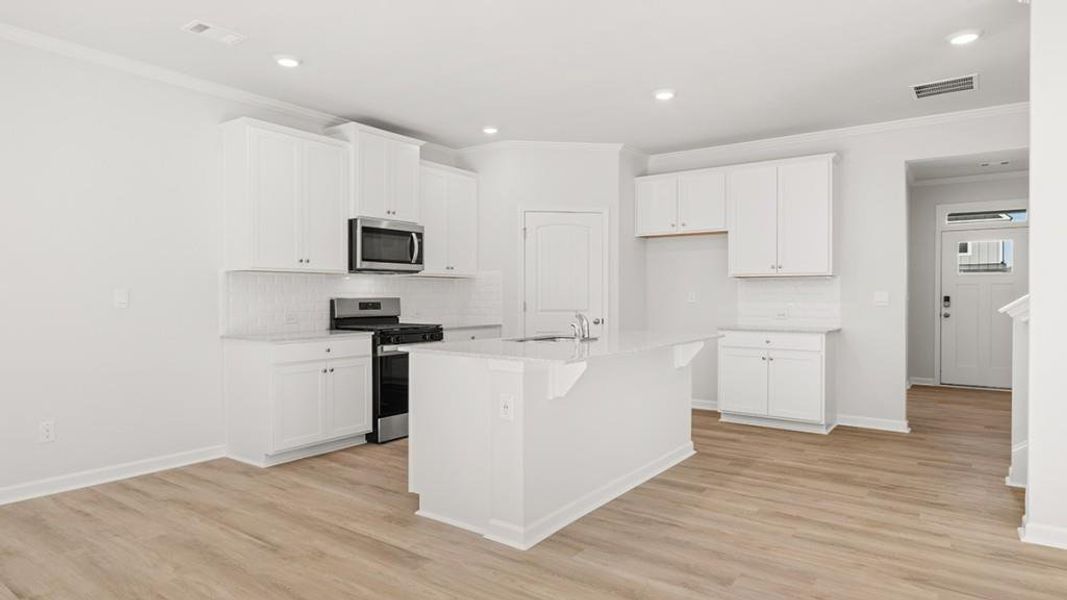 Furnished interior view inside a new home in Hamptons at Riverwood South, Dallas (Image 7).