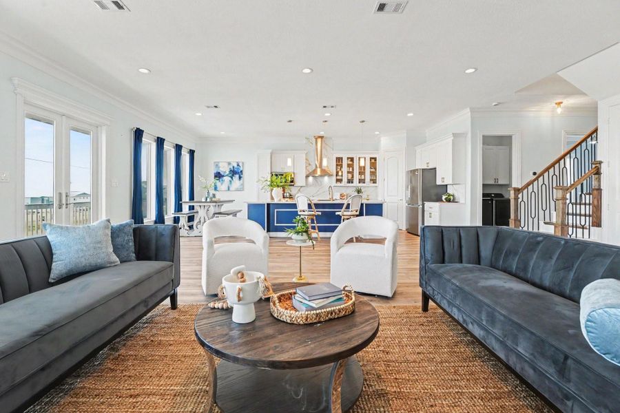 Furnished interior view inside a new home in , Galveston (Image 43).