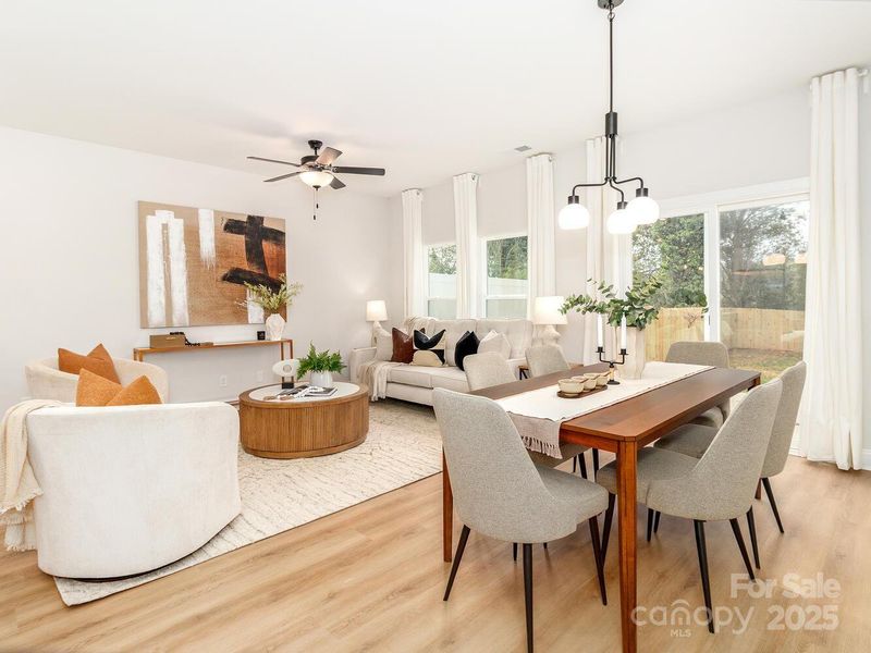 Furnished interior view inside a new home in , Charlotte (Image 22).