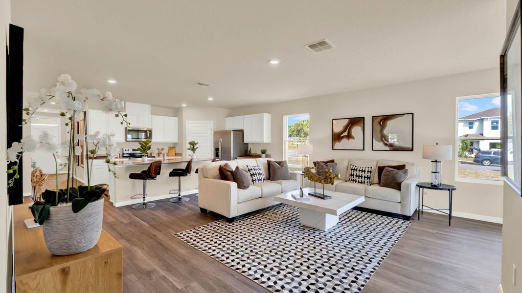 Representative furnished interior of a home built from the Lakeside by D.R. Horton in Sagewood, Apopka (Image 8).