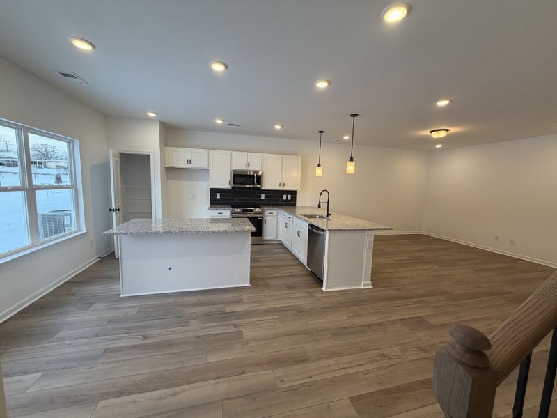 Furnished interior view inside a new home in Wilson Meadows, Clarksville (Image 2). Furnished interior view inside a new home in Wilson Meadows, Clarksville (Image 2).