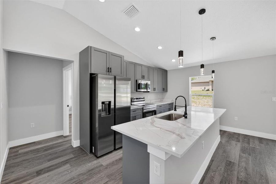 Furnished interior view inside a new home in , Dunnellon (Image 17).
