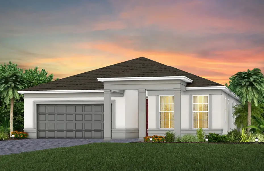 Representative exterior photo of a completed home built from the Concord by Pulte Homes in Waypointe, Port Orange, FL (Image 22).