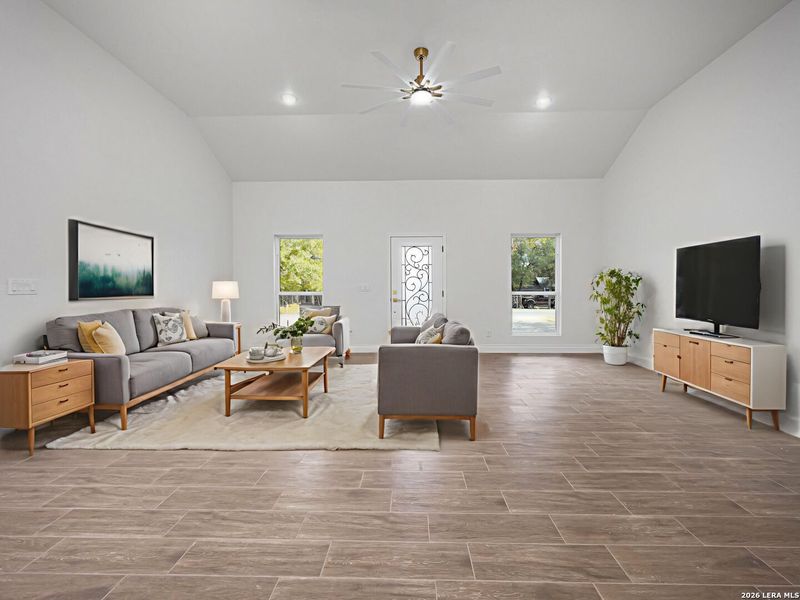 Furnished interior view inside a new home in , Elmendorf (Image 8).
