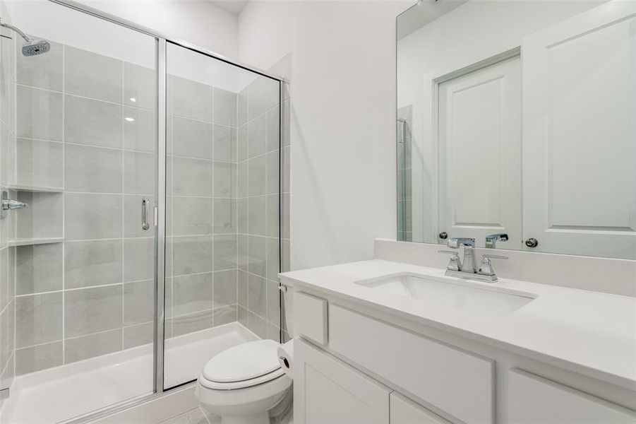 Furnished interior view inside a new home in Painted Tree - South, McKinney (Image 29).