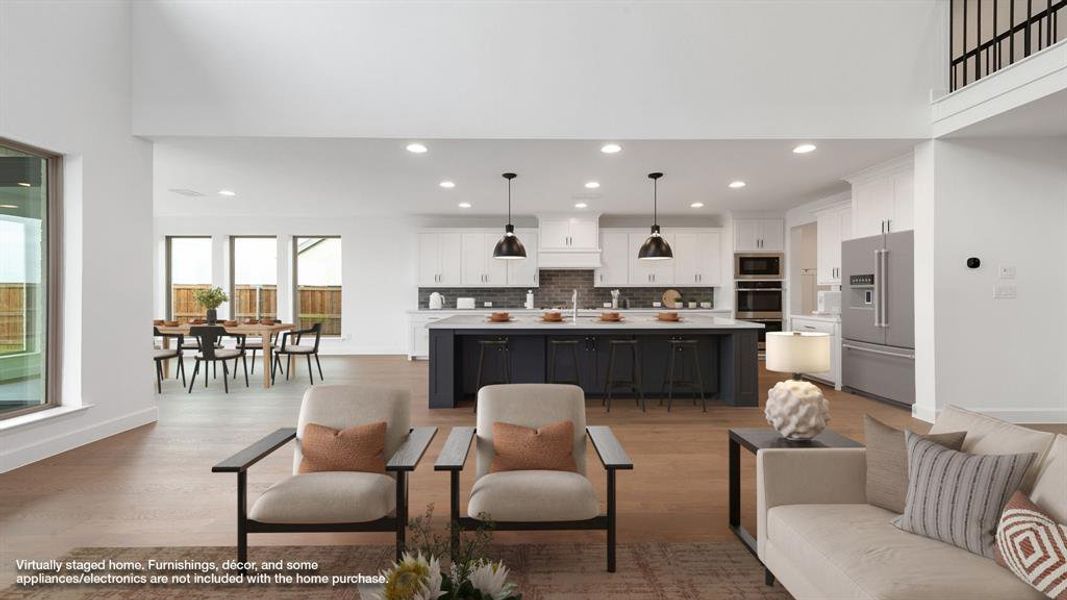 Furnished interior view inside a new home in Myrtle Creek 71', Waxahachie (Image 8).