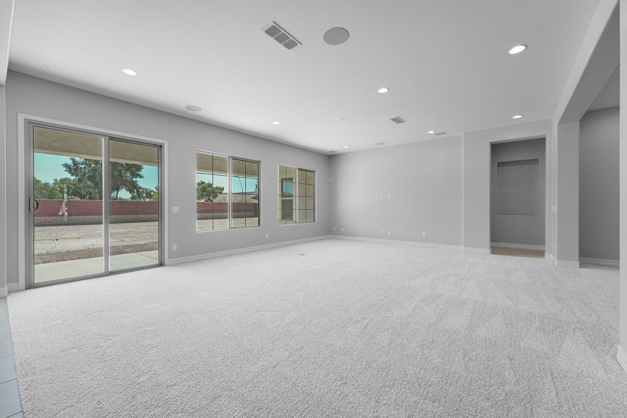 Spacious, unfurnished interior of a new home in Ellsworth Ranch Capstone Collection, Queen Creek (Image 19). Spacious, unfurnished interior of a new home in Ellsworth Ranch Capstone Collection, Queen Creek (Image 19).