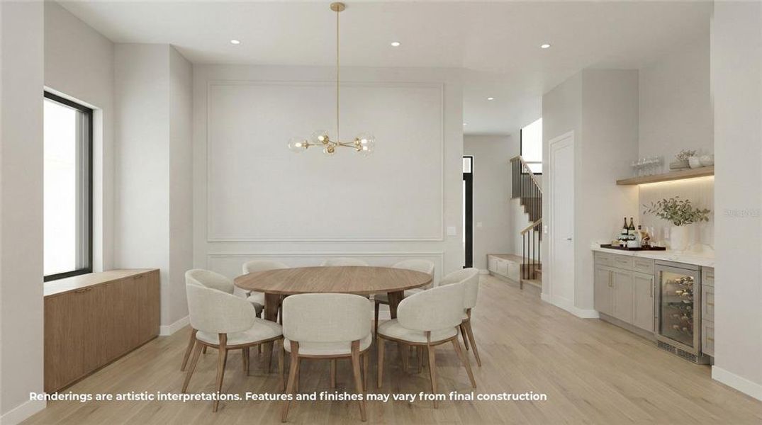 Furnished interior view inside a new home in , Winter Park (Image 9). Furnished interior view inside a new home in , Winter Park (Image 9).