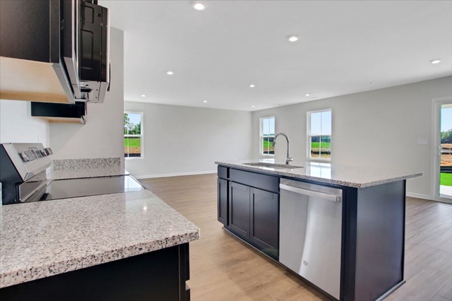Furnished interior view inside a new home in Aspen Meadows, Hampton (Image 7).