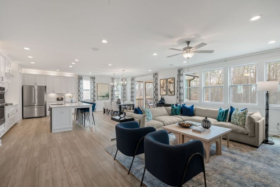 Representative furnished interior of a home built from the Prescott by Mattamy Homes in Magnolia Park, Garner (Image 14). Representative furnished interior of a home built from the Prescott by Mattamy Homes in Magnolia Park, Garner (Image 14).