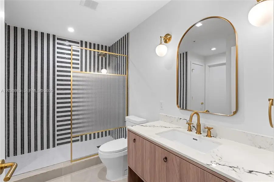 Furnished interior view inside a new home in , Miami (Image 44).