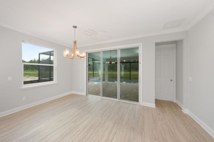 Representative unfurnished interior of a home built from the Boca by Riverside Homes in Mariposa at EverRange, Jacksonville (Image 33).