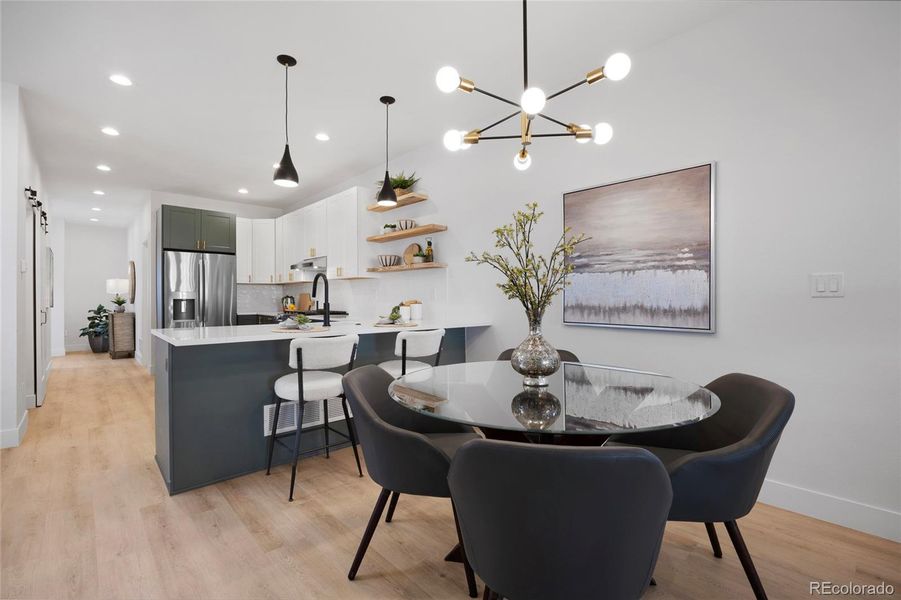 Furnished interior view inside a new home in , Denver (Image 9).