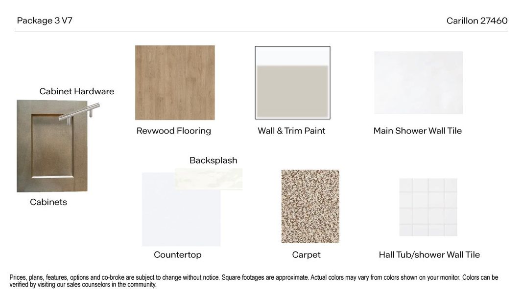 Materials commonly used for homes built from the The Justin by D.R. Horton in Carillon, Manor (Image 9).