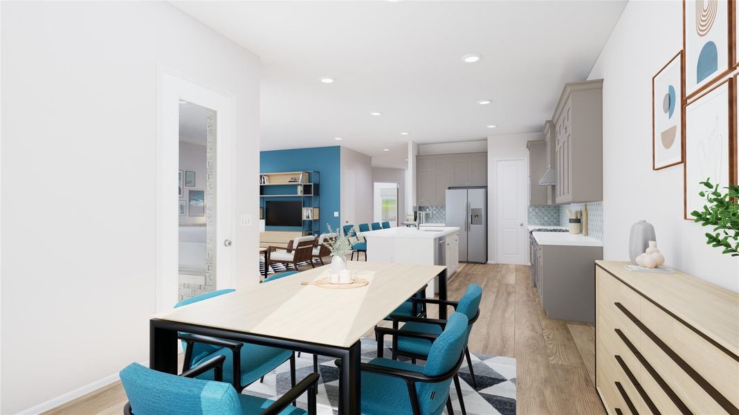 Furnished interior view inside a new home in The Preserve at Rosenberg, Rosenberg (Image 14).