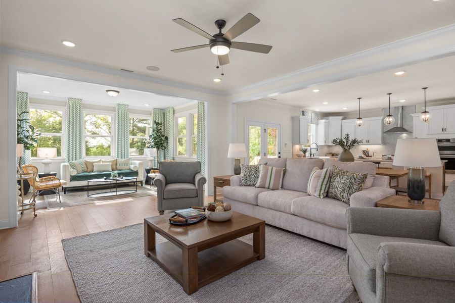 Representative furnished interior of a home built from the The Crawford by Davidson Homes LLC in Springvale South, Fuquay Varina (Image 13). Representative furnished interior of a home built from the The Crawford by Davidson Homes LLC in Springvale South, Fuquay Varina (Image 13).