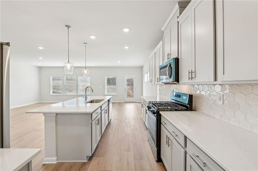 Furnished interior view inside a new home in Preserve at Mountain Creek, Pendergrass (Image 17).
