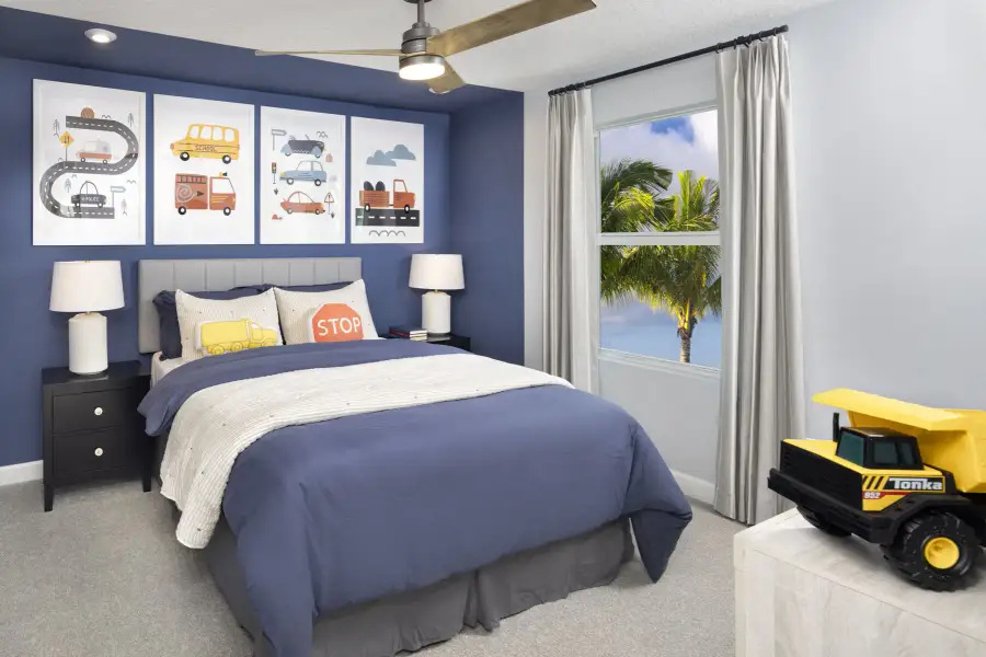 Furnished interior view inside a new home in Tradition, Port St. Lucie (Image 10).