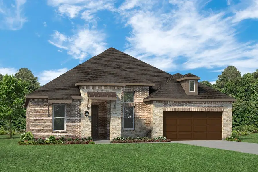 Representative exterior photo of a completed home built from the Elizabeth 70 FT by Rockwell Homes in Nelson Lake Estates, Rockwall, TX (Image 4).