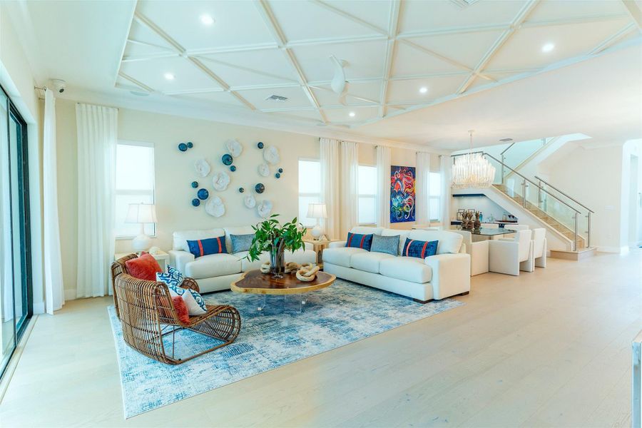 Furnished interior view inside a new home in , Palm Beach Gardens (Image 16).