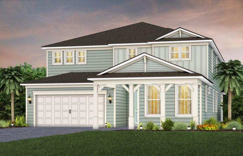 Representative exterior photo of a completed home built from the Serena by Pulte Homes in The Landings at Saint Johns, St. Johns, FL (Image 20).